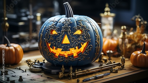 ハロウィンをモチーフにしたインテリア装飾