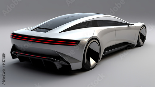 futuristic silver concept car © Blood Storm