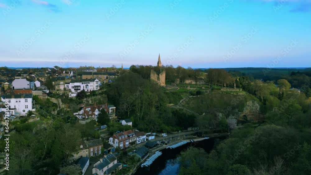 Unique aerial view of Knaresborough, North Yorkshire Unique aerial view of Knaresborough, North Yorkshire