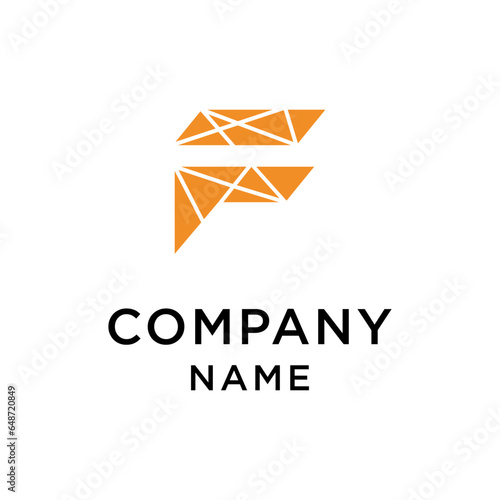letter f with wing illustration.initial F for fly logo