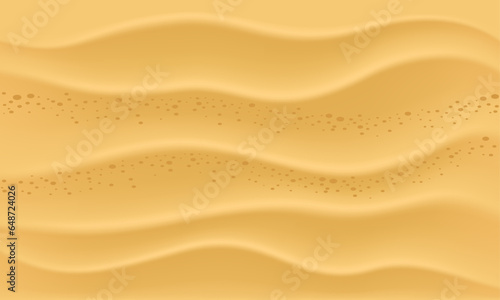 Vector beach texture with golden sandy waves © Nganhaycuoi