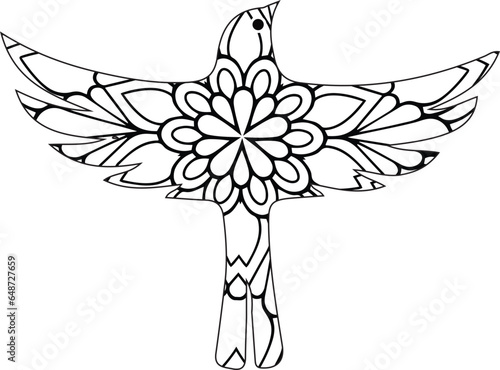 birds coloring page for adult