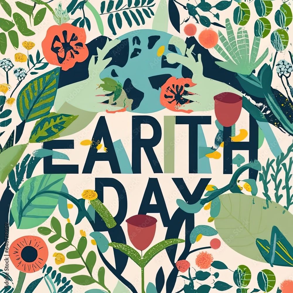 Earth Day theme with Generative AI.