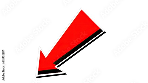 red arrow on black 
