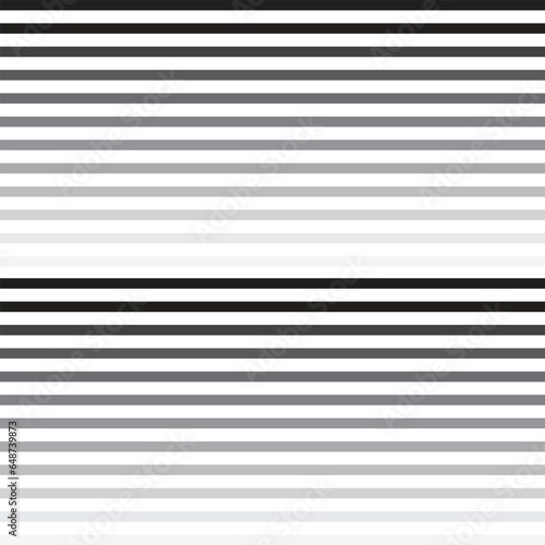 abstract geometric black white gradient stylish horizontal line pattern.