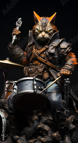 cat drummer