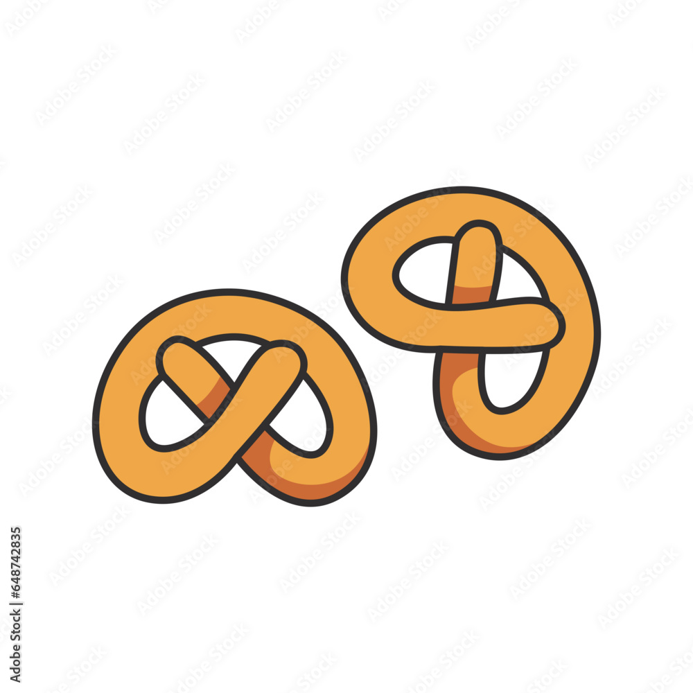 Pretzel icon. Bakery and pastry theme. Isolated design. Vector illustration Pretzel icon. Bakery and pastry theme. Isolated design. Vector illustration