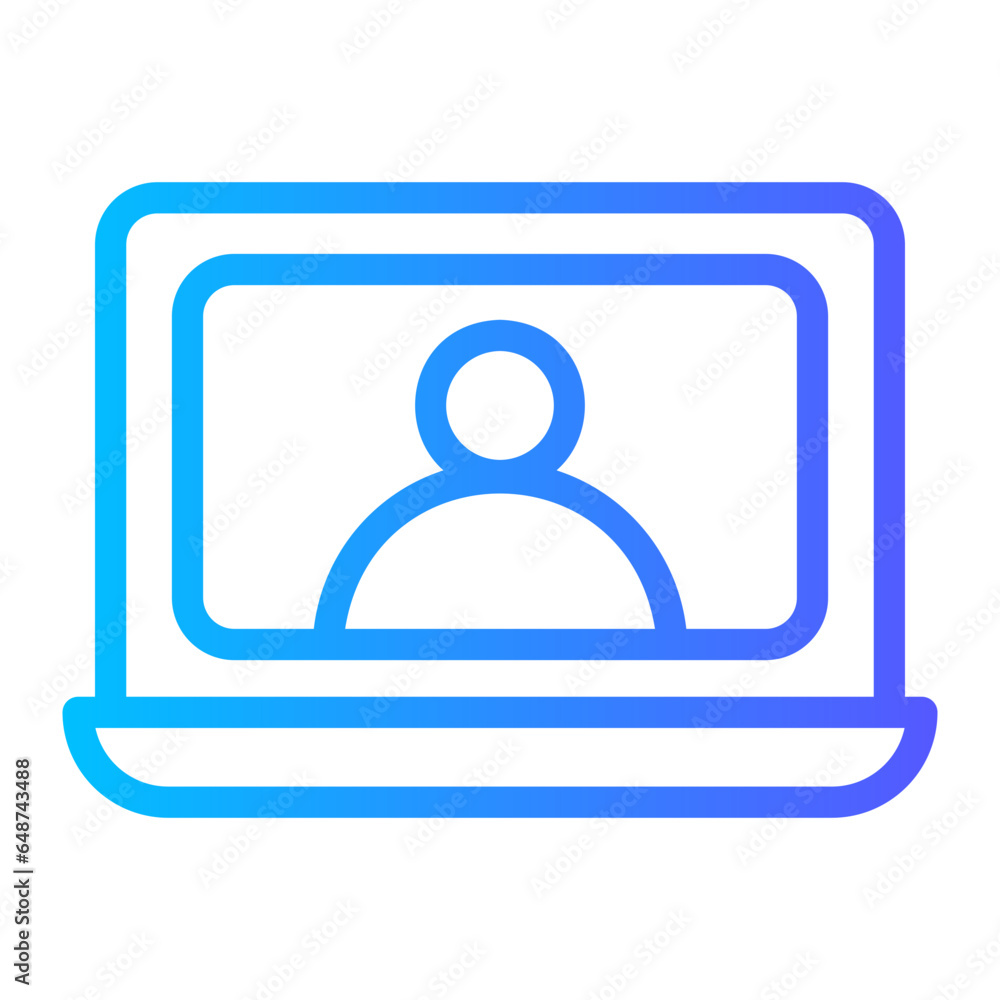 online class gradient icon online class gradient icon