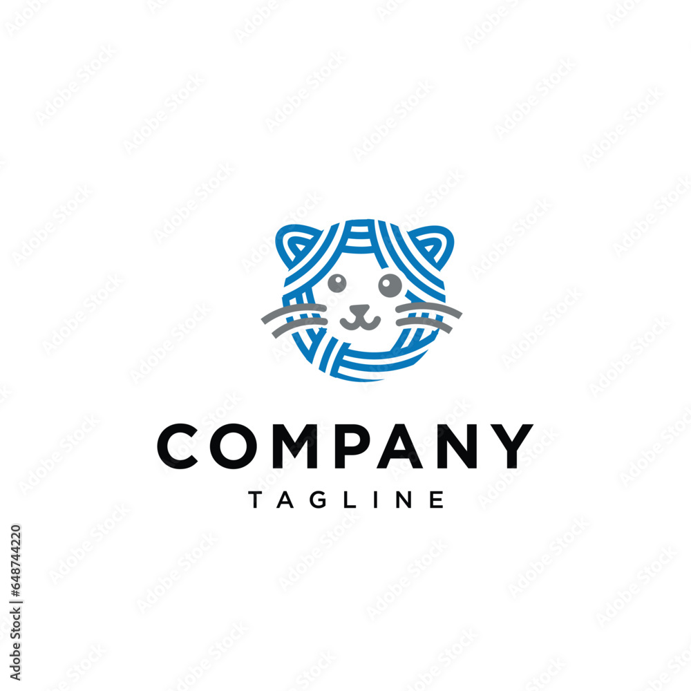 Cat Wool logo icon vector template.eps Cat Wool logo icon vector template.eps