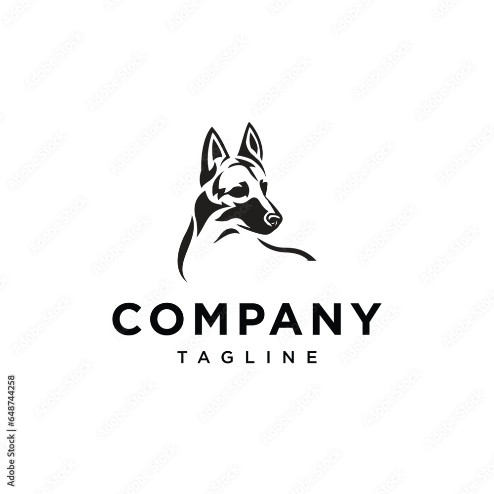 german shepherd head logo icon vector template.eps german shepherd head logo icon vector template.eps