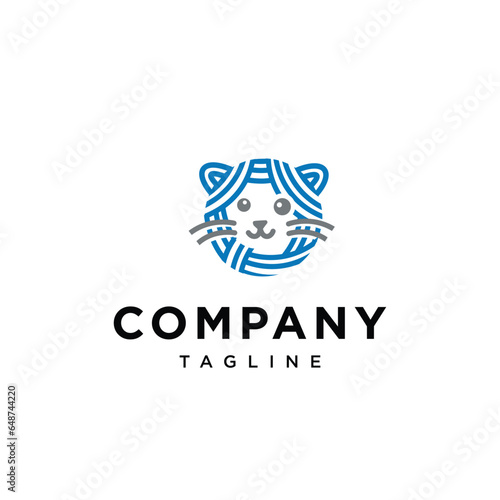 Cat Wool logo icon vector template.eps