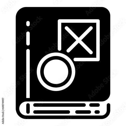 Rules icon, glyph icon style