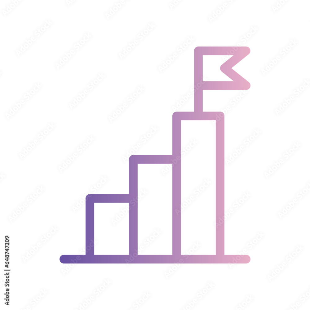 goal gradient icon goal gradient icon