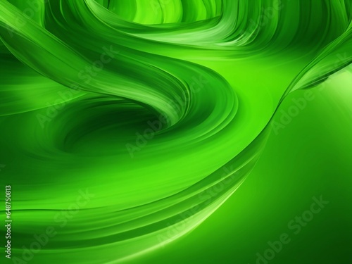Abstract Fluid green wallpaper background, Generative AI