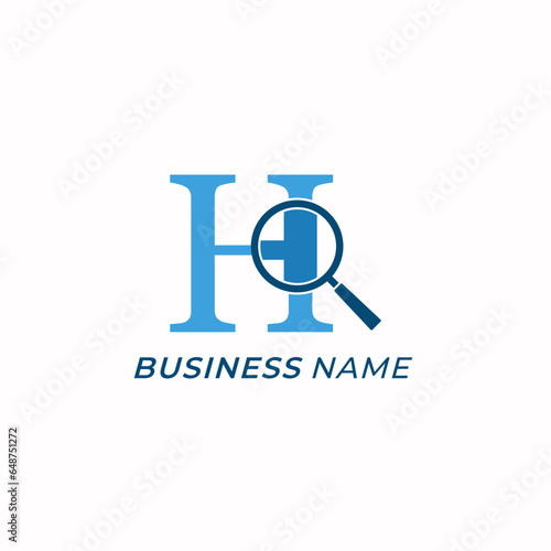 design logo creative exploration and letter H