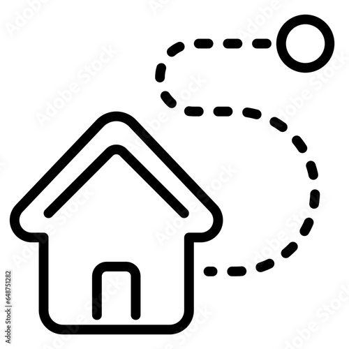 Home icon, line icon style