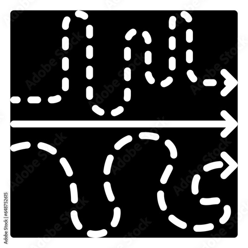 effectiveness icon, glyph icon style