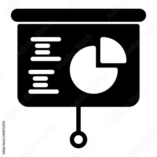 Presentation icon, glyph icon style
