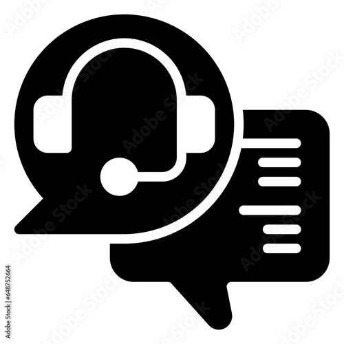 Costumer Service icon, glyph icon style