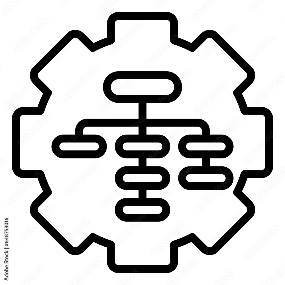 Structure icon, line icon style Structure icon, line icon style