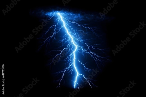 lightning bolt on black