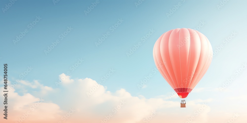 Obraz premium Gas balloon in clear sky