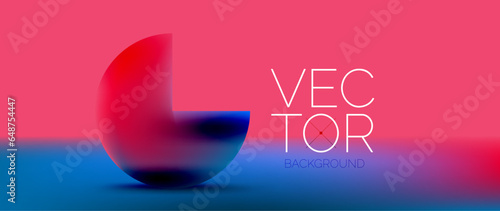 Podium background adorned with fluid gradient color geometric shapes. Eye-catching and modern design. The liquid gradients infuse element of fluidity and energy