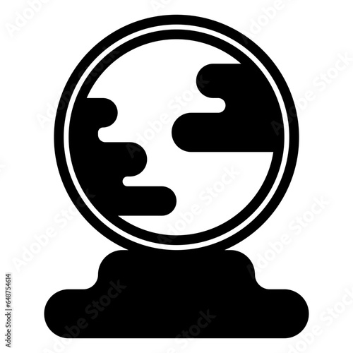 globe icon, glyph icon style