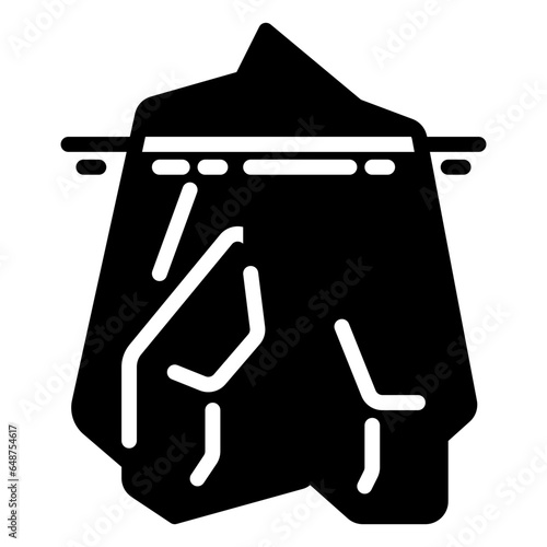 Ice berg icon, glyph icon style