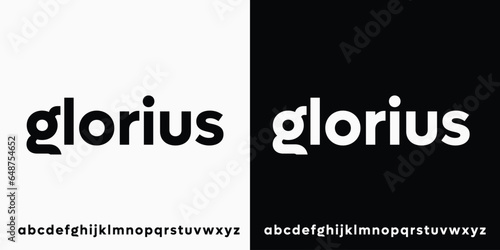 Glorius Clean Unique Sans Serif Font Alphabet Typeface Typography