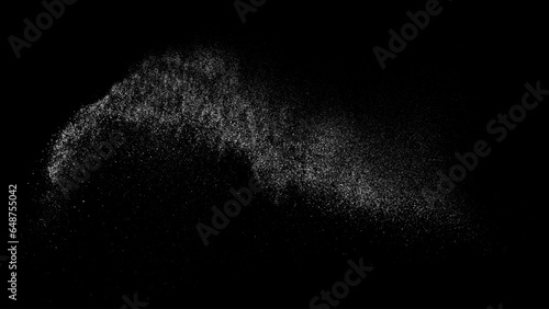 Distressed white grainy texture. Dust overlay textured. Grain noise particles. Rusted black background. Vector illustration. EPS 10.  
