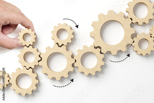 Εκτύπωση καμβά Business process and workflow automation with flowchart