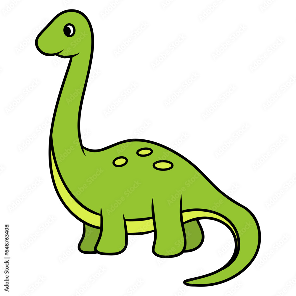 Naklejka premium brontosaurus animal dinosaur