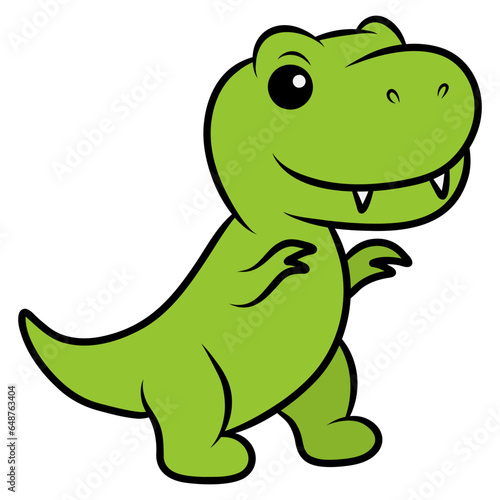 illustration of a cartoon dinosaur