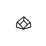Crystal Minerals Line Icon