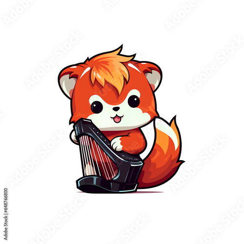 Cute Chibi Cartoon AI Generate Design Illustration