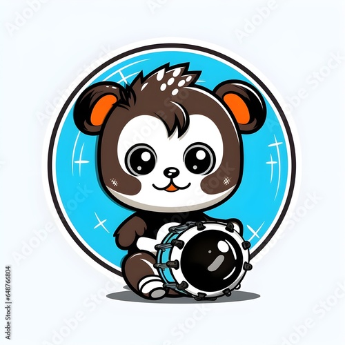 Cute Chibi Cartoon AI Generate Design Illustration