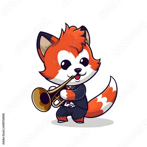 Cute Chibi Cartoon AI Generate Design Illustration