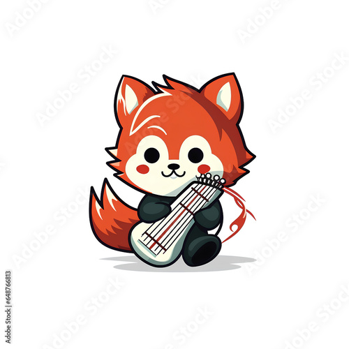 Cute Chibi Cartoon AI Generate Design Illustration