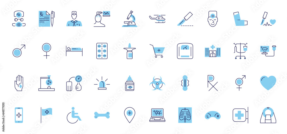 Medical Vector Icons Set. Line Icons, Sign and Symbols in Outline Design Medicine and Health Care with Elements for Mobile Concepts and Web Apps. Collection Modern Infographic Logo and Pictogram Medical Vector Icons Set. Line Icons, Sign and Symbols in Outline Design Medicine and Health Care with Elements for Mobile Concepts and Web Apps. Collection Modern Infographic Logo and Pictogram