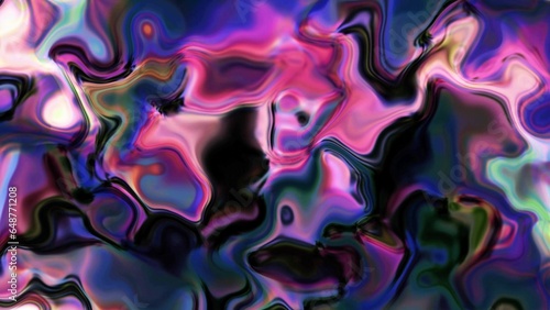 Abstract Shiny liquid wave background. Marbling spiral colorful background.