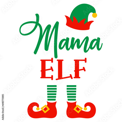 Mama Elf - Christmas Elf Illustration