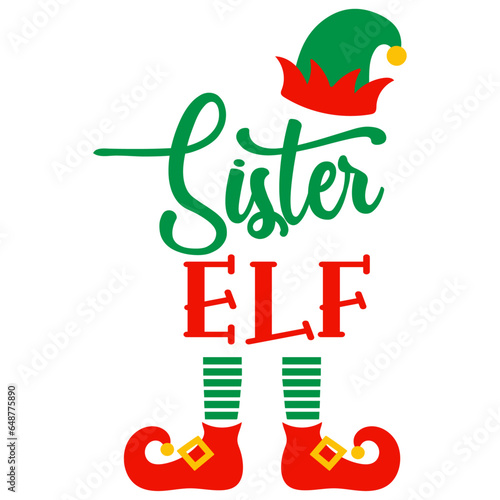 Sister Elf - Christmas Elf Illustration
