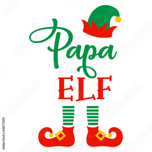 Papa Elf - Christmas Elf Illustration
