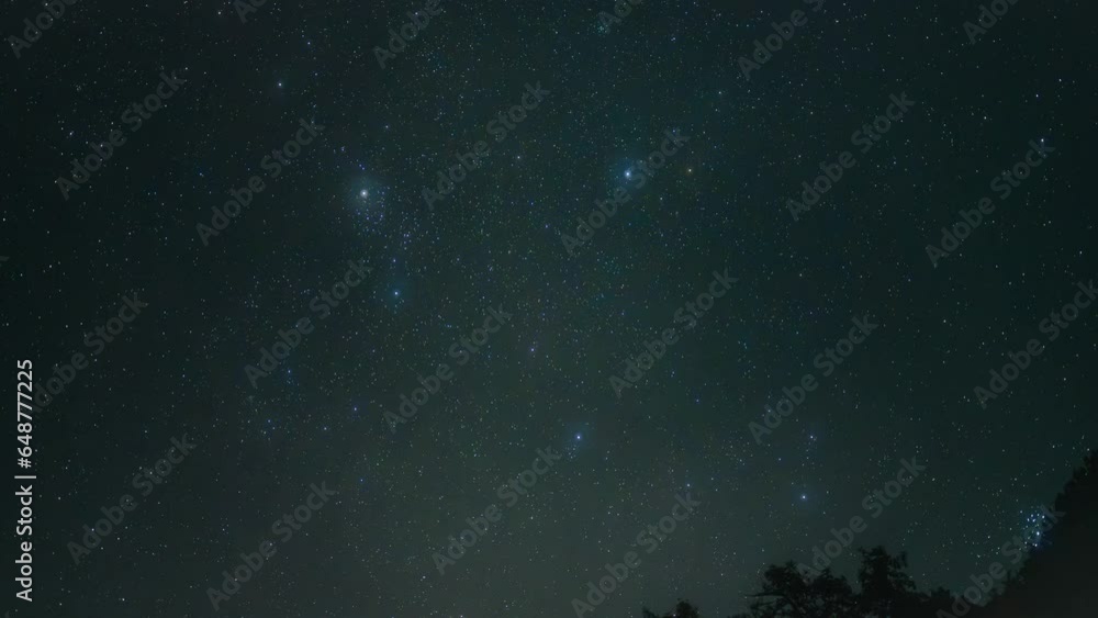 夏の空を回る星たち