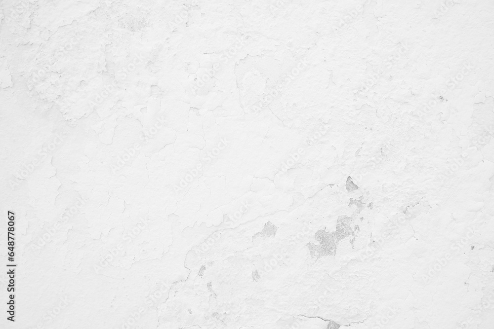 Fototapeta premium White Peeling Paint Concrete Wall Texture Background.