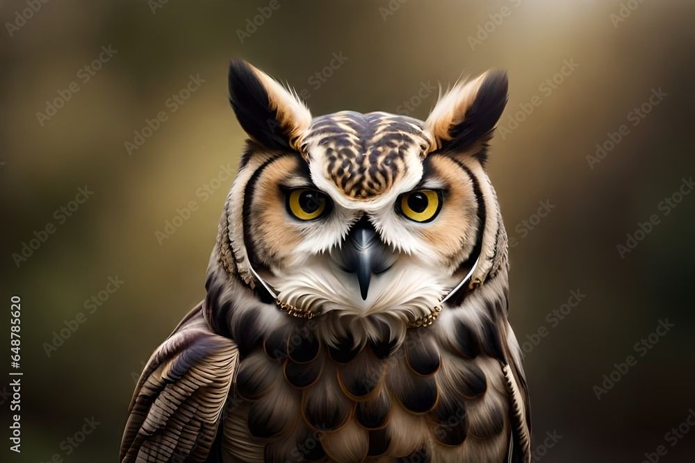 portrait of an owl portrait of an owl