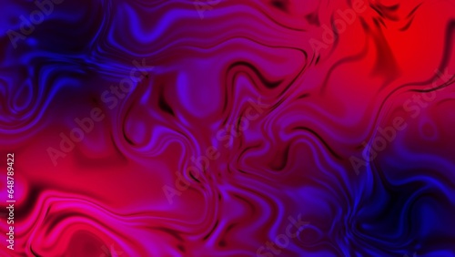 Colorful wave liquid illustration background   blue and red color liquid background.