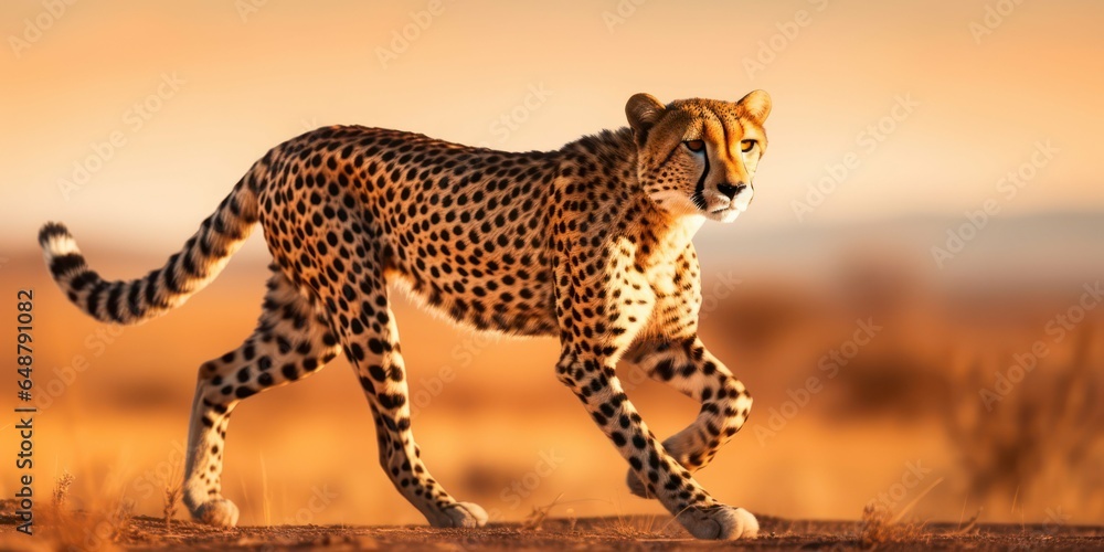 Savannah Beauty Cheetah Close Up - obrazy, fototapety, plakaty 