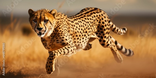 Cheetah Close Up in the Wild Savannah